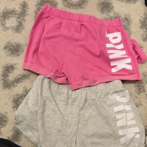 PINK Victoria's Secret Athletic Shorts - Pink and Gray